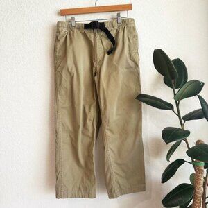 VTG Gramicci Belted Mens Pants Medium Baggy Y2K Outdoor Climbing Gorpcore Tan